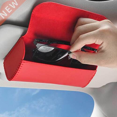 Car Visor Sunglasses Case Clip Hanger Magnetic Fastener Sung