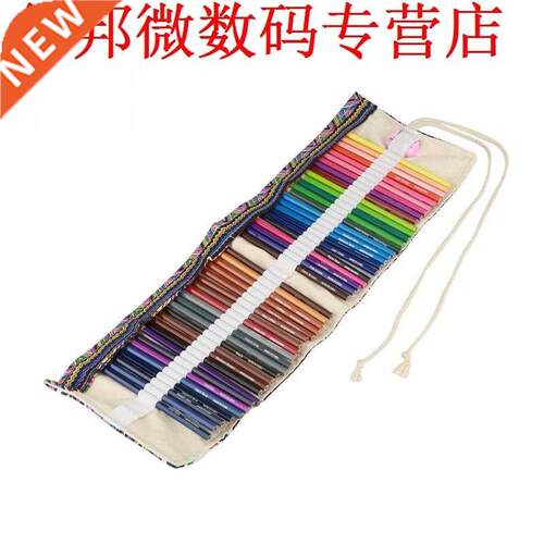 48 Hole Ethnic yle Pencil Case Roll Up Pencil Bag atione