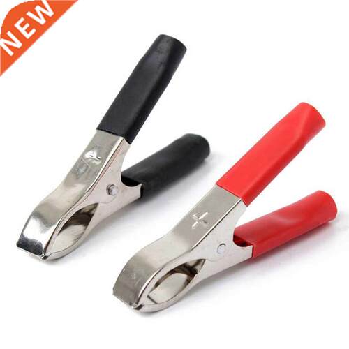 Hot 10 Pairs Black Red Soft Plastic Boots Metal Car Cable Ba