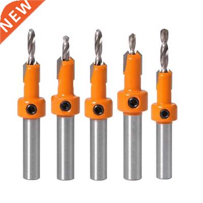 5Pcs Wood Hole Drill Bit,8MM Shank Countersink Drill Bit