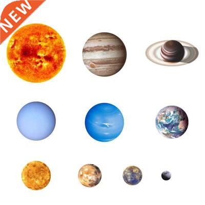 10 Pcs Planet Solar System Fluorescent Wall Stckers the Un