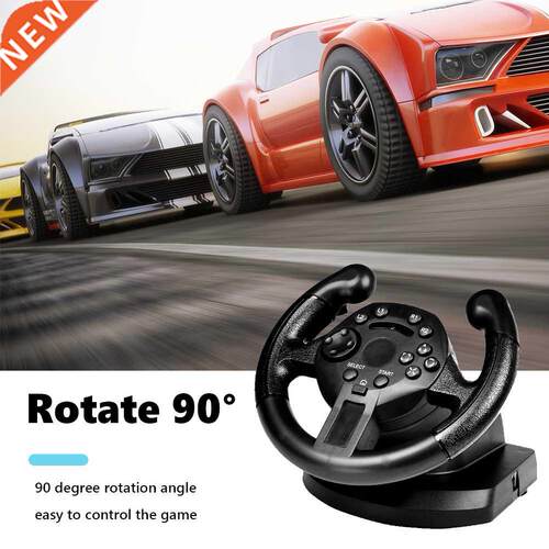 Racing Steering Wheel Simulation Driving Game Controller Vib