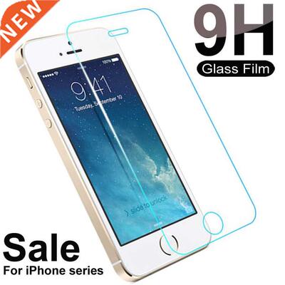9H Tempered Glass For On iPhone 5 5S 5C SE 4S 6 6S 7 8 Plus