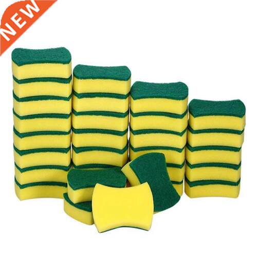 30pcs Multi-purpose Double-faced Sponge Scouring Pads Dish W