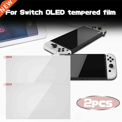 2PC Tempered Film For Switch OLED Screen Protector Films Ult