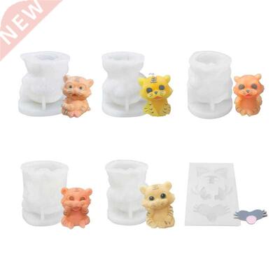 3D Tiger Shape Ice Cue Mold Tray Food Grade Silicone Ice a