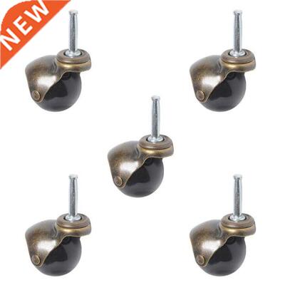 5Pcs/set Swivel Caster Wheels Antique Brass Ball Caster with