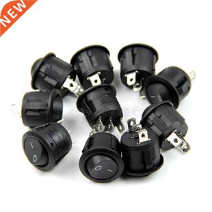 5PCS Mini Round 3 Pin SPDT ON-OFF Rocker Switch Snap-in L15
