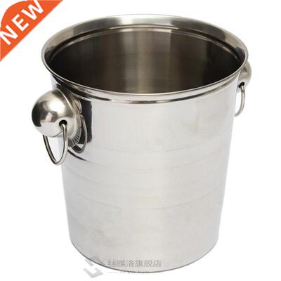 Silver Stainless Steel Ice Punch Bucket Wine Beer Cooler Cha