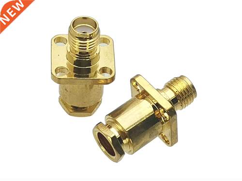 10Pcs Connector SMA Female jack 4-holes Flange clamp RG58 RG