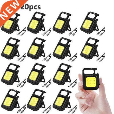 1-20PCS Mini LED Flashlight Portable USB Rechargeable Work