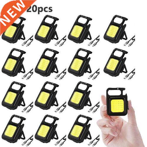 1-20PCS Mini LED Flashlight Portable USB Rechargeable Work