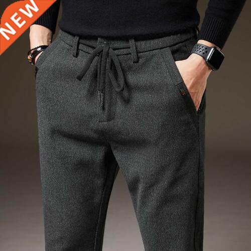 Men's Winter Fleece Warm Casual Pants Classic Style