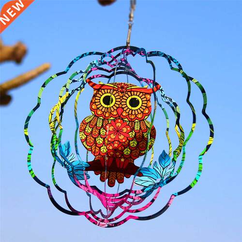 Outdoor Metal Whirligig ing Wind Spinner w/ Hook Patio