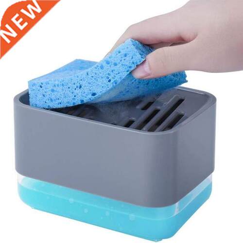 2-n-1 Creatve Soap Dspenser Soap Pump Sponge Caddy New K