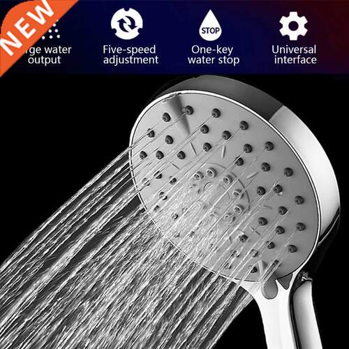 Rain Shower Head 5 Spray High Pressure Shower Head Handheld
