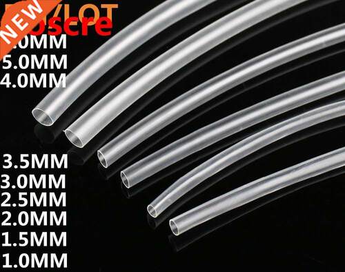 5METER/LOT 1mm 1.5mm 2mm 2.5mm 3mm 3.5mm transparent Heat S