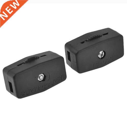 2PCS Black Housing On/Off Thumbwheel Light Lamp Inline Switc
