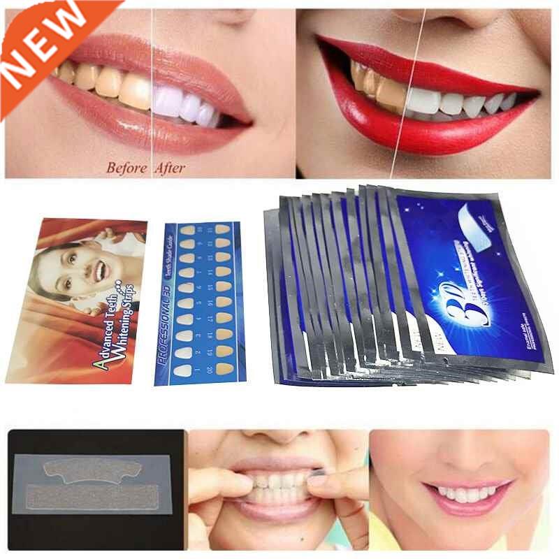 28Pcs/14Pair Gel Teeth Whitening Strips Oral Hygiene Care