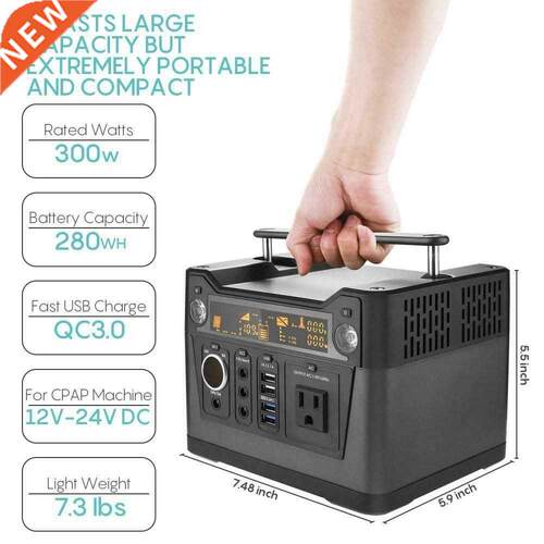 Portable Solar Generator Peak 00W output Power Station AC