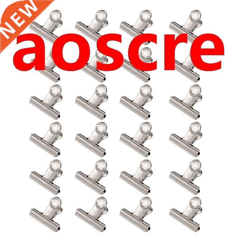 24 Pack Large Silver Bulldog Binder Paper Clips/Metal Hinge