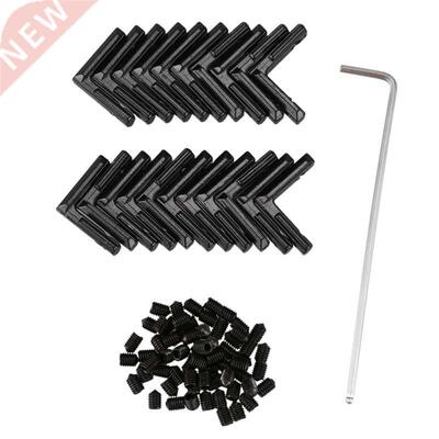 20Pcs lack T Slot L-Shaped Angle Slot Connector Joint rack