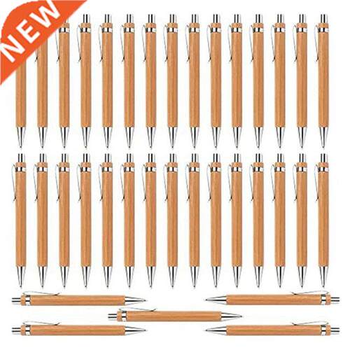 35 Pcs Office and School Supplies Sustainable Pen Bamboo Ret
