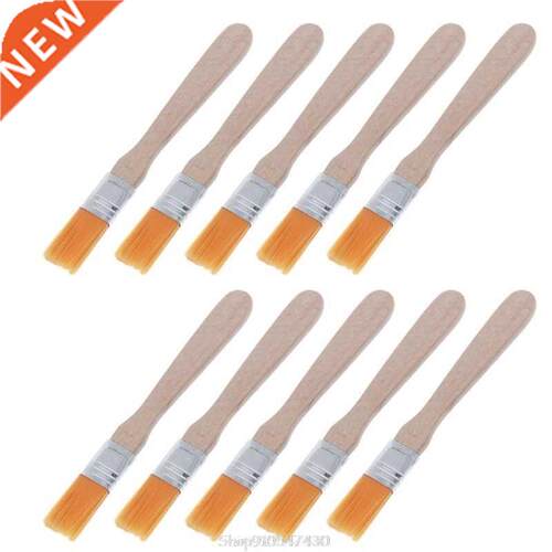 10Pcs Wooden Handle Brush Nylon Bristles Welding Cleaning To