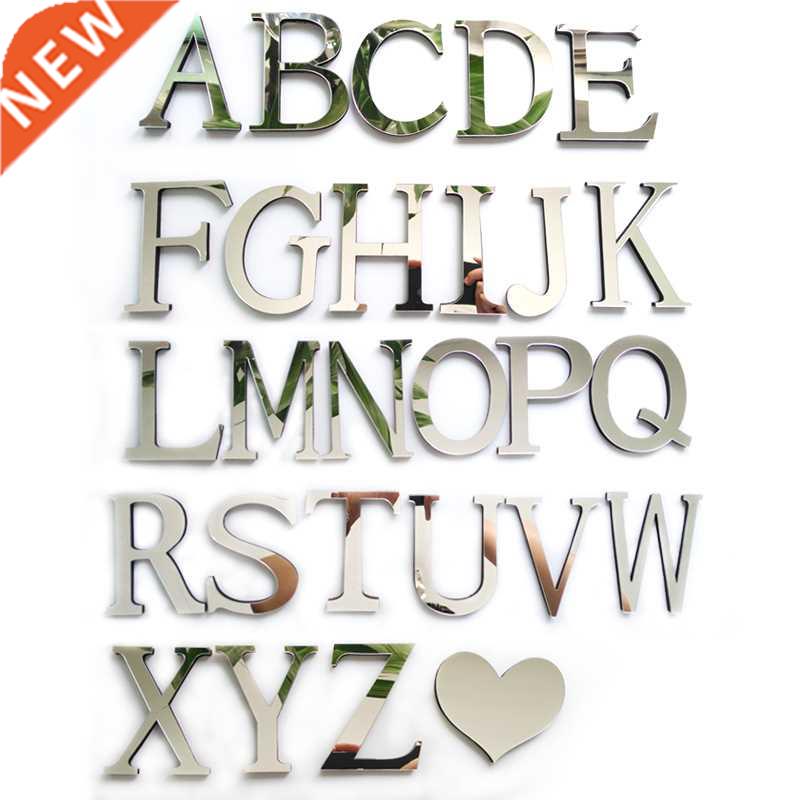 letters Englsh Acrylc Stcker Love Characters Home Decora