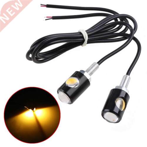 1Pair Universal Motorcycle LED Mini Turn Signal Eagle Eye Sh