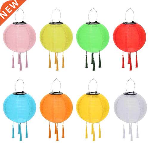 10inch LED Solar Lanterns Solid Color Festival Light