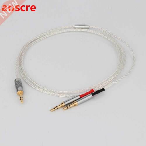 Preffair 8 Cores Silver Plated OCC Earphone Cable For Focal