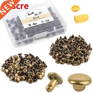 100 Set Double Cp Rivets Lether Rivet Tubulr Metl Rpid