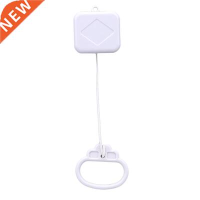 Pull Ring Music Box White ABS Plastic Pull String Clockwork