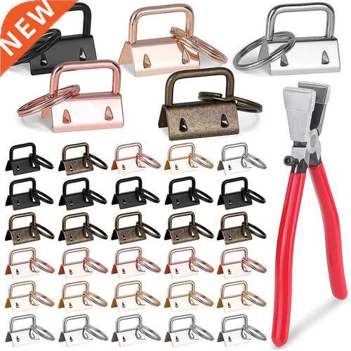 Key Fob Hardware,60PCS 1 Inch Key Fob with Key Fob Pliers To
