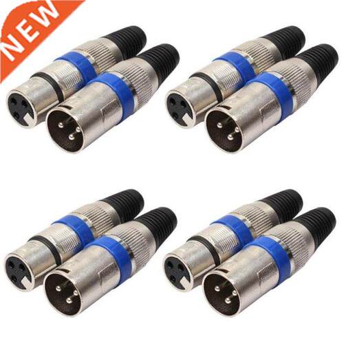 8Pcs/10Pcs XLR Male to XLR Female Converter 3Pin Audio Plug
