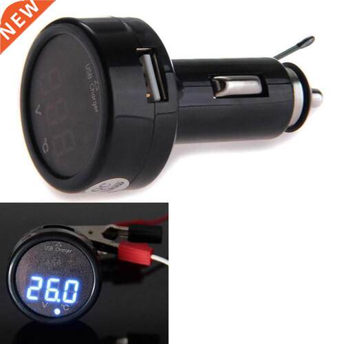 LED Car Voltmeter Mn Cgarette Lghter Sutable for 12/24V