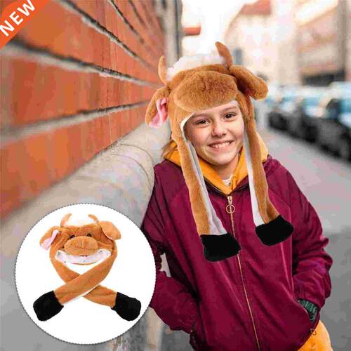 1pc Funny Cow Ear Moving Hat Novelty Carnival Party
