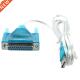 DB25 Cable Adapter Port Prnter Parallel USB