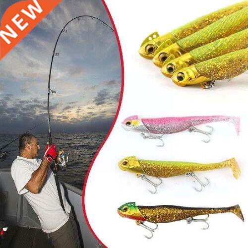 Soft Lure Jig Bait Bass Shad Pike Fishing Jig Lure Bait