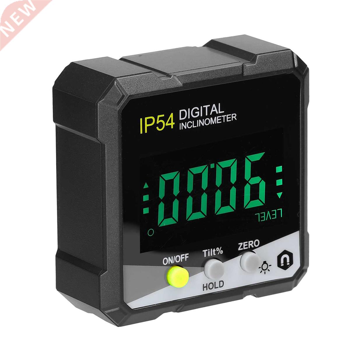 IP54 4*90° Digital Inclinometer LCD Backlight Protractor