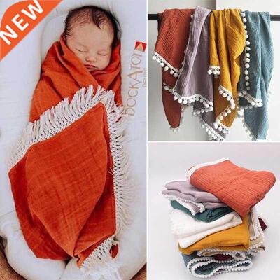 Organic Cotton Muslin Blanket Double Gauze Bath Towel Baby T