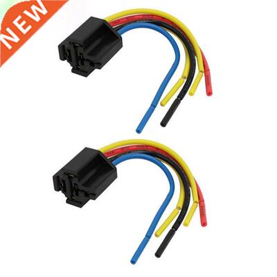 40A Black Base 5 Wires Harness Car Automotive Relay 5P Socke