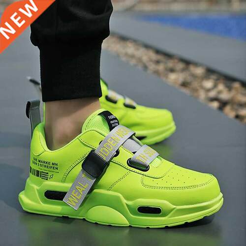 men's light running shoes red white casual breathable summer