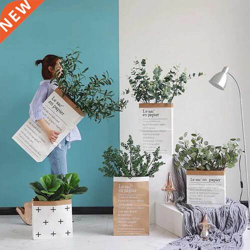 INS Kraft Paper Bags Nordic Style Double Layer Thickening Pa