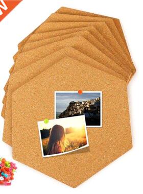 8pcs/set Cork Wood Board Self Adhesive DIY Office Bulletin N