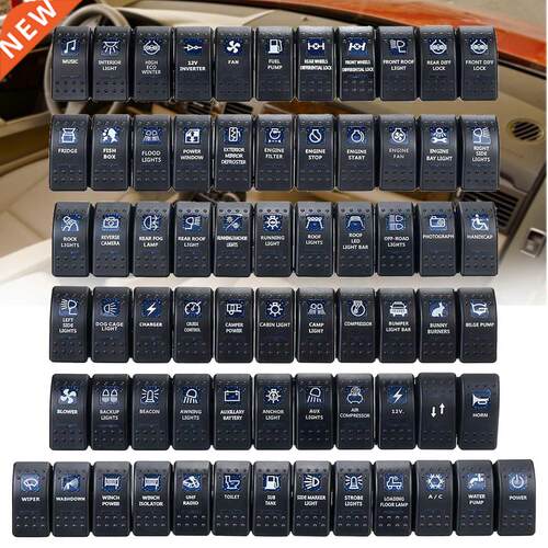 12V 24V Car Boat Caravan Rocker Switches Waterproof Rocker S