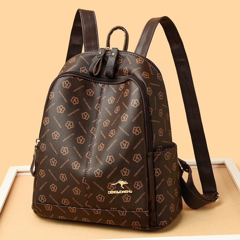 2026新款气质通勤风双肩包女日常百搭大容量旅行背包轻度防水