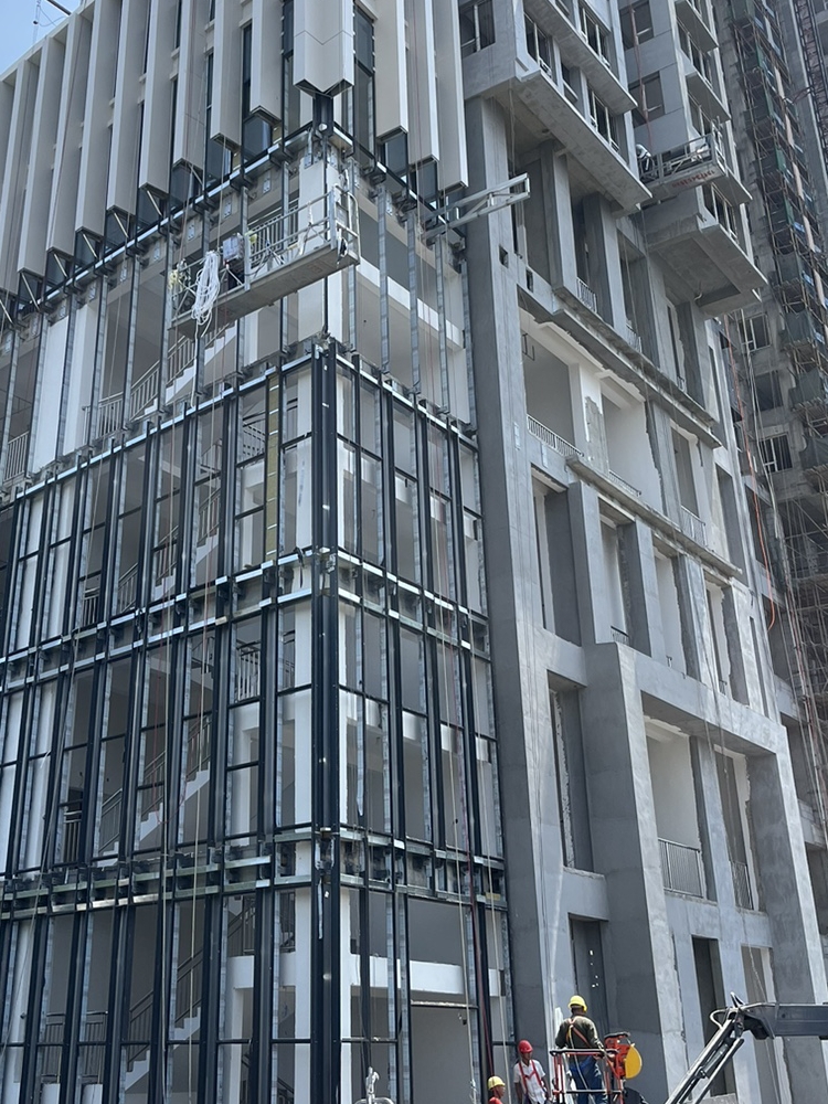 玻璃幕墙明隐框半隐框点式单元式中空镀膜low_e专业玻璃门窗幕墙