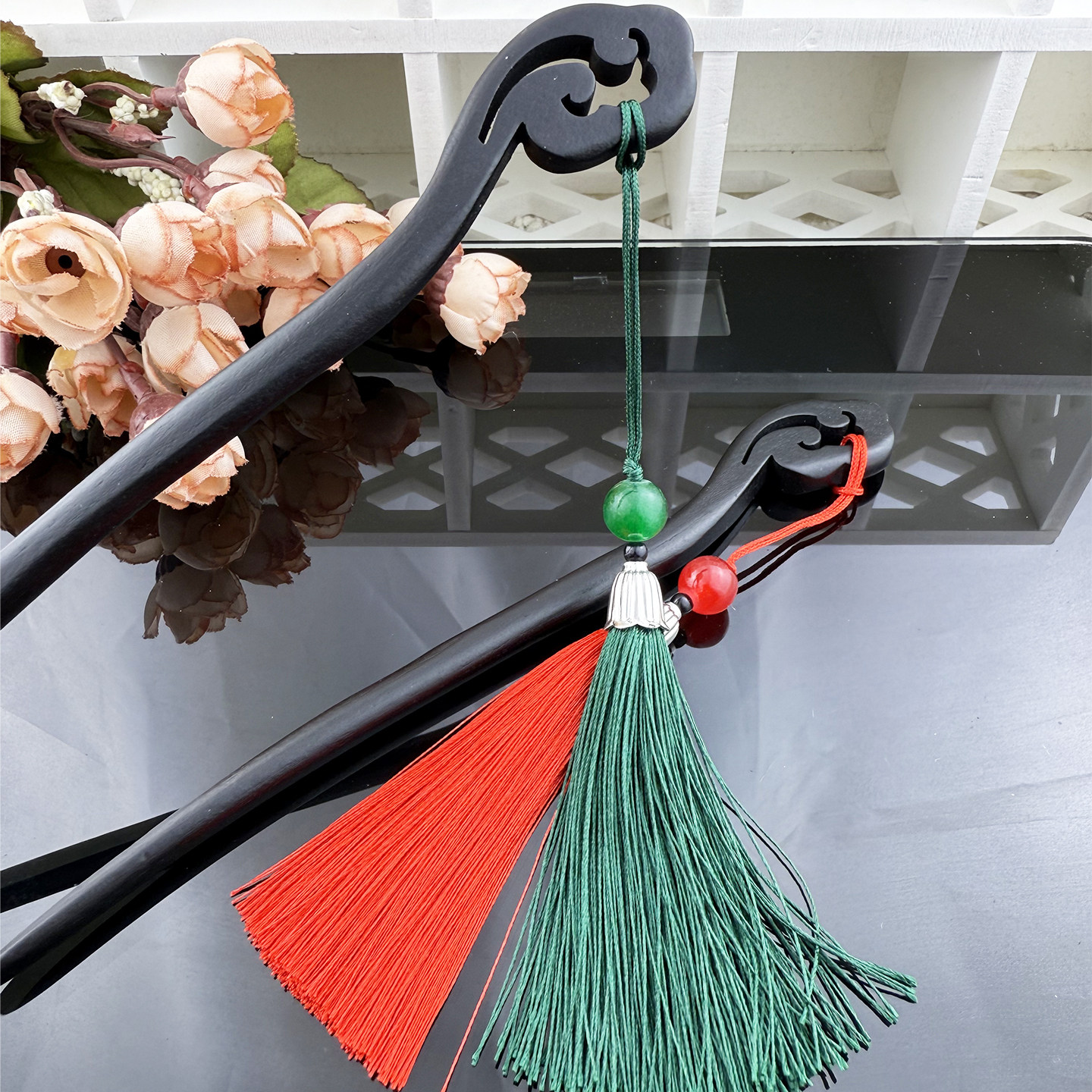 经典流苏发簪国风复古盘发簪子中式发钗步摇簪子舞蹈发饰木质发夹,饰品/流行首饰/时尚饰品新,发饰,淘宝优惠券,粉丝福利购,淘宝优惠卷